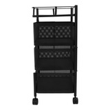 Rack Giratório De Carrinho De Armazenamento Em Malha Giratór