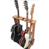 Rack Para Guitarras Em Madeira Maciça