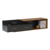 Rack Suspenso Organic Pequeno Painel Parede Estante Tv