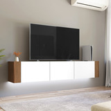 Rack Suspenso Para Tv Até 60 Polegadas Com Led Inferior Wt