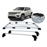 Rack Teto + Bagageiro Maleiro Gradeado Alumínio Jeep Compass