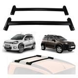 Rack Travessa De Teto Bagageiro Fiat Uno Way 2012 Preta