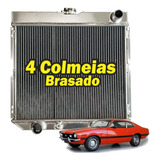 Radiador Alumínio 4 Colmeias Brasado Maverick 302 V8 C Tampa