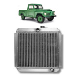 Radiador Rural F75 Willys 4cc Alumínio Exp. + Tampa
