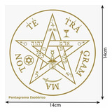 Radiestesia Radiônica - Placa Pentagrama - Ps 1mm 14x14 (cm) Pentagrama Esotérico