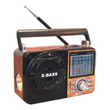 Rádio A Pilha E Tomada Am Fm Sw Pendrive Com Sd Radinho Usb