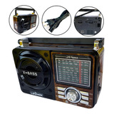 Radio Am Fm Antigo Retro A Pilha E Tomada Bluetooth Pendrive