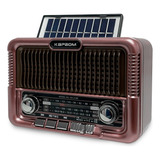Rádio Am Fm Retrô Radinho Portátil Vintage Caixa Som Bluetoo