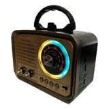 Rádio Am Fm Retrô Vintage Antigo Bluetooth Pen Drive Bivolt Cor Modelo 2 110v/220v