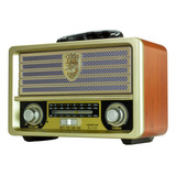 Rádio Am Fm Sw 3 Faixas Com Bluetooth Bateria Tomada Vintage