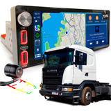 Rádio Android 1 Din Carplay Bt Gps Scania G 440 2010 À 2019