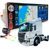 Rádio Android 1 Din Wifi Carplay Gps Scania P340 2009 À 2011