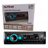 Rádio Automotivo Mp3 Fm Bluetooth Usb Cartão Sd 2202 