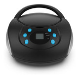 Radio Cd Player Portátil Bluetooth Boombox Usb Radio Fm Biv