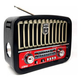 Rádio Completo Retro Vintage Com Lanterna