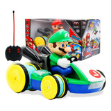 Rádio Controle Remoto Carro De Corrida Rc Mario Kart Criança