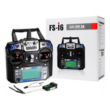 Rádio Flysky Fs-i6 2.4ghz 6 Ch + Receptor Fs-ia6b Aeromodelo