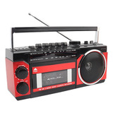 Rádio Fm Am Sw Bluetooth Gravador Toca Fita Cassete