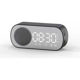 Rádio Fm+ Bluetooth, Relógio Digital Com Despertador