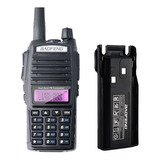 Rádio Ht Comunicador Baofeng Dual Band Uv82 + Bateria Extra
