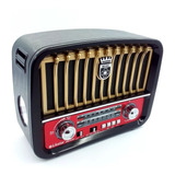 Radio Livstar Recarregavel Retro Bluetooth Amfm