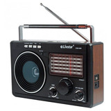 Rádio Longa Distância 11 Faixas Retrô Am Fm Usb Jogo Pesca Cor Preto 110v/220v