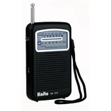 Rádio Meteorológico Kaito Ka210 Pocket Am/fm Noaa, Preto