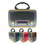 Rádio Modelo Antigo Retrô Com Bluetooth