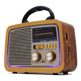 Radio Modelo Antigo Vintage Bluetooth Usb