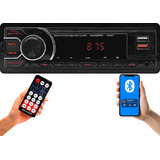 Radio Mp3 Som Automotivo Bluetooth Fm Usb Auxiliar 4x25w 12v