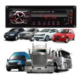 Radio Mp3 Som Carro Caminhão Usb Bluetooth Aux 12v 24v 50w