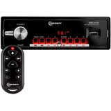 Radio Player Mp3 Taramps Amplayer Bluetooth Usb 4x100w 400w Som Automotivo 400 Rms Amplificador Preto/vermelho