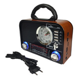 Radio Portatil Retro Antigo Bluetooth Bateria Direto Energia