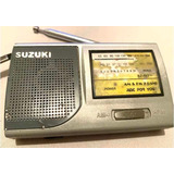 Rádio Portátil Suzuki Antigo Usado Sucata Mini 