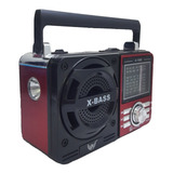 Rádio Portátil Usb Cartão Sd Pendriv Am/fm Bluetooth 1088