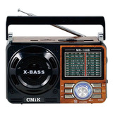 Rádio Radinho Am Fm A Pilha E Tomada Sw Pendrive Com Sd Usb
