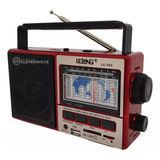 Radio Relogio Portatil Mondial Rp 04 Multi Band 2 Bivolt Cor Vermelho