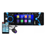 Rádio Som Carro 1 Din Mp4 Tela 4.2 Bt Cabo Usb 240 W Câmera