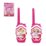 Rádio Walkie Talkie Infantil Brinquedo Menina Menino Talk Cor Rosa