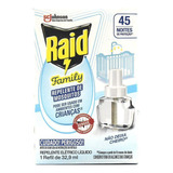 Raid Refil De Inseticida Elétrico Family 45 Noites 32,9ml