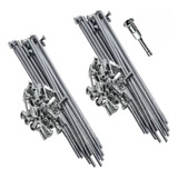 Raio 4mm Titan Fan 125/150/160 Cromado Dianteiro E Traseiro