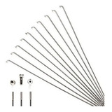 Raio Bike Aro 20 Inox Natural Richman 180 X 2.0mm 72 Pçs