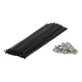 Raio Bike Raio Zincado Fino 185 X 2.0mm Com Niples Grosa
