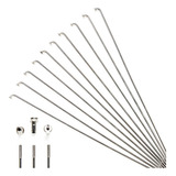 Raio Inox, Niple, 2,0 X 263mm Cor Prateado