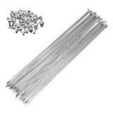 Raio Inox Cromado 285mm 2,0mm P/bike 29 72 Raios