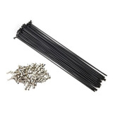 Raios Preto 272 X 2mm Inox Rodas Mtb Aro 27,5 Para 2 Rodas