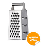 Ralador Fatiador Manual De Legumes Queijos 4 Faces Inox