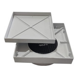 Ralo 15x15 Cm Invisível Oculto Anti Odor/inseto - Cor Branco