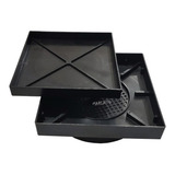 Ralo 15x15 Invisível Oculto Anti Inseto Sifonado - Cor Preto