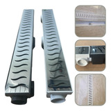 Ralo Banheiro Linear Oculto 6x50 Invisível Sifonado Inox